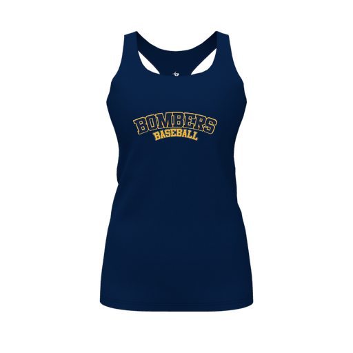 [CUS-DFW-RCBK-PER-NVY-FYS-LOGO1] Racerback Tank Top (Female Youth S, Navy, Logo 1)