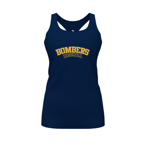 [CUS-DFW-RCBK-PER-NVY-FYS-LOGO2] Racerback Tank Top (Female Youth S, Navy, Logo 2)