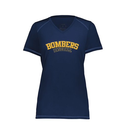 [6844.065.XS-LOGO2] Women's SoftTouch Short Sleeve (Female Adult XS, Navy, Logo 2)