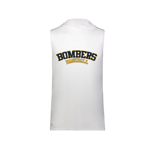 [222590.005.XS-LOGO1] Men's CoolDry Sleeveless Hoodie (Adult XS, White, Logo 1)