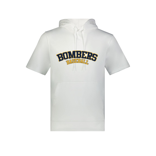 [6871.005.S-LOGO1] Men's Dri Fit Short Sleeve Hoodie (Adult S, White, Logo 1)