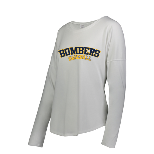 [3077.005.S-LOGO1] Ladies LS Ultra-blend T-Shirt (Female Adult S, White, Logo 1)